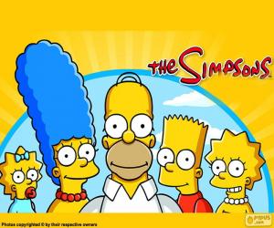 Puzzle Ολόκληρη η οικογένεια Simpson